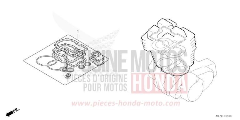 TROUSSE DE JOINT A de Africa Twin PEARL GLARE WHITE (NHB53H) 2025